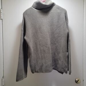 Pact Women's Gray Turtleneck Sweater